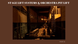Stage Lift Systems & Orchestra pit Lift | I.T.E