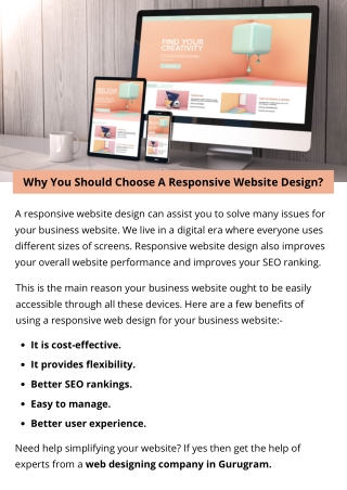 Why You Should Choose A Responsive Website Design?