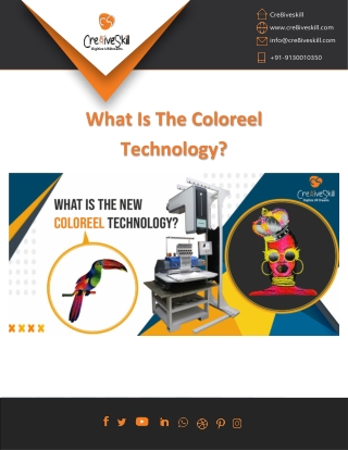 What Is The New Thread Colouring Coloreel Technology | Cre8iveSkill