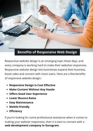 Benefits of Responsive Web Design