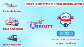 Take Air Ambulance in Ranchi & Guwahati with Exceptional Healthcare Facility