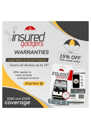 Insured Gadgets - Liquid Protection Up to $300 Device Protection