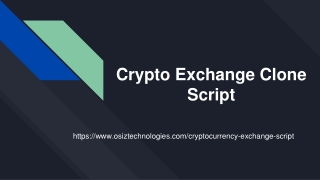 Crypto Exchange Clone Script