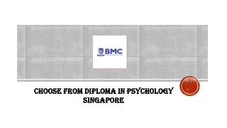 Choose from Diploma in Psychology Singapore