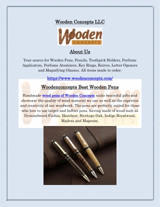 Awesome Wooden Pens