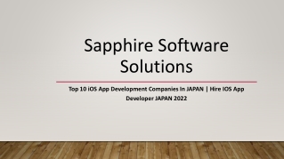 Top 10 iOS App Development Companies In JAPAN-Hire IOS App Developer JAPAN 2022