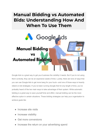 Manual Bidding vs Automated Bids_ Understanding How And When To Use Them