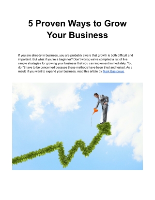 Amazing Tips & Tricks To Grow Your Small Business