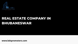 Real Estate Company in Bhubaneswar