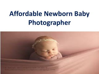 Affordable Newborn Baby Photographer