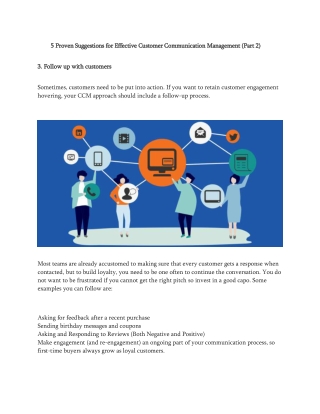 5 Proven Suggestions for Effective Customer Communication Management (Part 2)