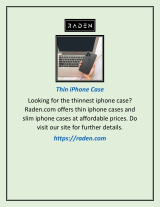 Thin iPhone Case