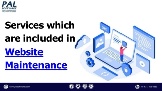 Service included in website maintenance