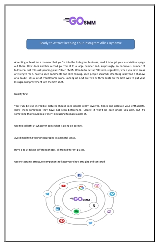 Smm Service Instagram  Gosmm.in