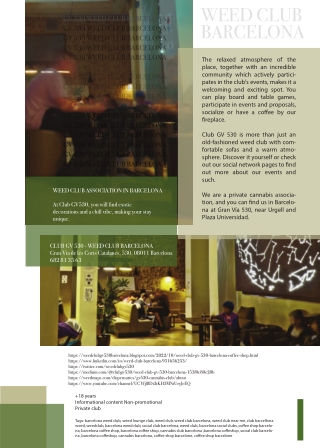 GV 530 Social Club - Weed Club - Cannabis Club Barcelona