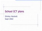 School ICT plans