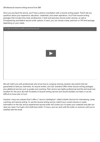What NOT to Do in the resume writing website Industry