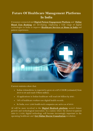 Future Of Healthcare Management Platforms In India