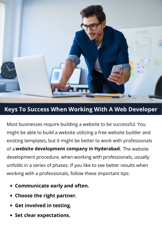 Keys To Success When Working With A Web Developer