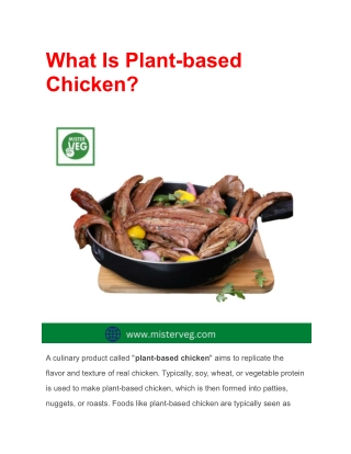 What Is Plant-based Chicken