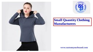 Small Quantity Clothing Manufacturers