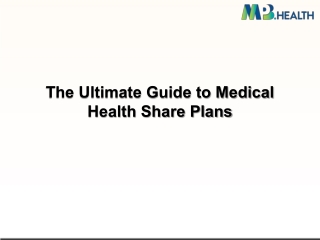 The Ultimate Guide to Medical Health Share Plans