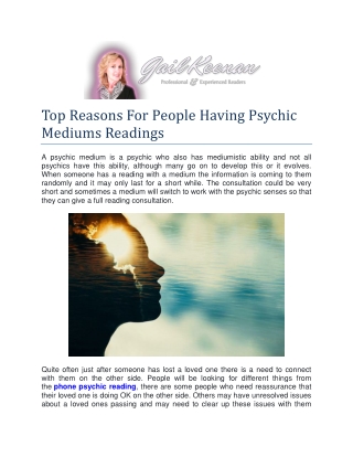 Text A Psychic Uk | Gail Keenan Psychics