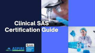 Clinical SAS Certification Guide- Aspire Techsoft