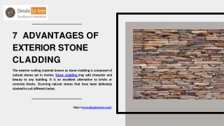7 Advantages Of Exterior Stone Cladding