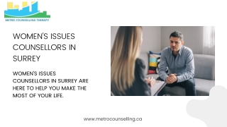 Women's Issues Counsellors in Surrey