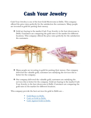 Cash Your Jewelry