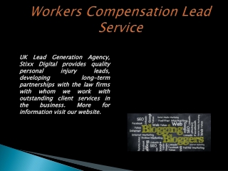 Workers Compensation Lead Service