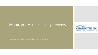 Motorcycle Accident Injury Lawyers