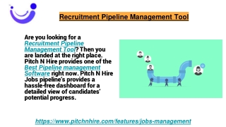 Recruitment Pipeline Management Tool