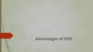 Advantages of IFRS