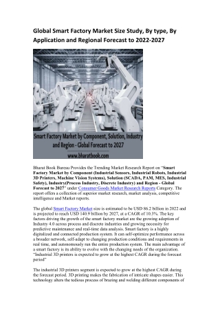 Global Smart Factory Market Research Report 2022-2027