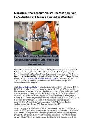 Global Industrial Robotics Market Research Report 2022-2027