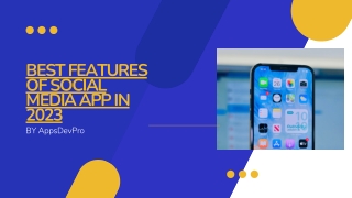 Best Features Of Social Media App in 2023