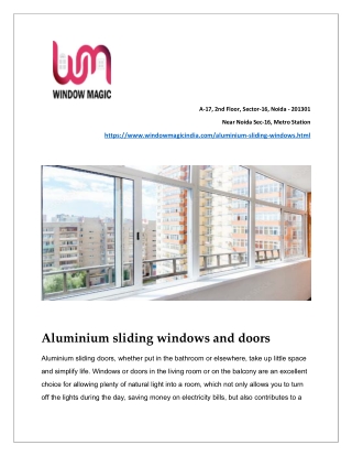 aluminium sliding windows