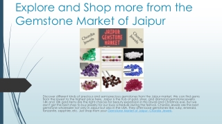 Explore and Shop more from the Gemstone Market