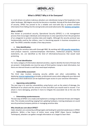 What is OPSEC? Why is It for Everyone?
