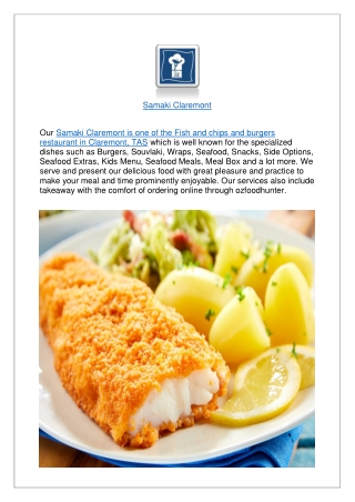 Grab upto 10% offer- Order Now at Samaki Claremont!!
