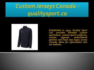 Custom Jerseys Canada - qualitysport.ca