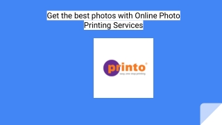 Online Photo Printing Services