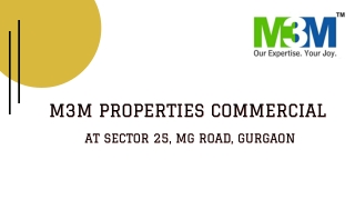 M3M Properties Commercial At Sector 25, MG Road Gurgaon - Download PDF