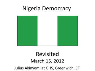 Nigeria Democracy