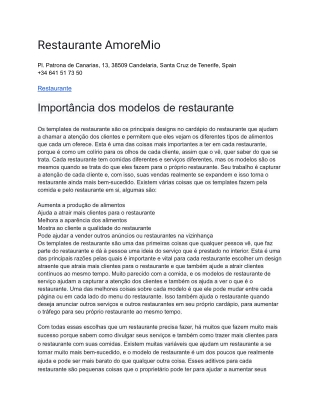 Restaurante AmoreMio