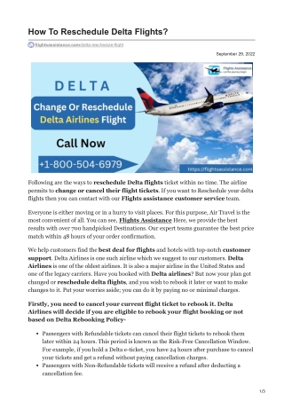 flightsassistance.com-How To Reschedule Delta Flights