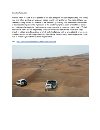 desert safari dubai