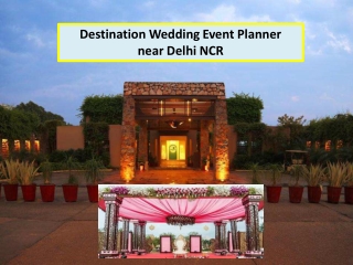 Destination Wedding Event Planner Near Delhi NCR